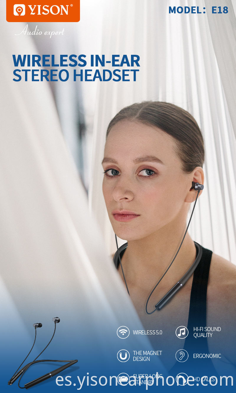 Wireless in-ear stereo headset